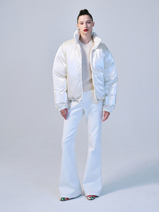 OVERSIZED DOWN JACKET REVERSIBLE_WHITE