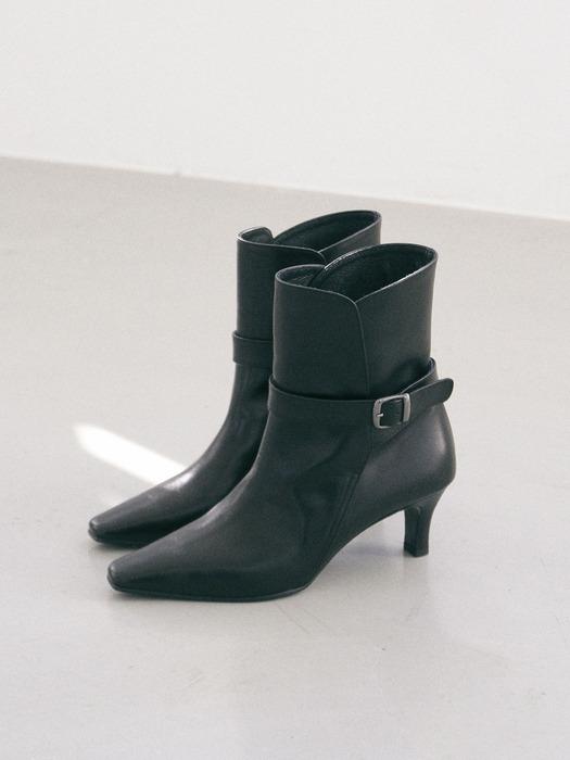 vero belted ankle boots_CB0120(black)