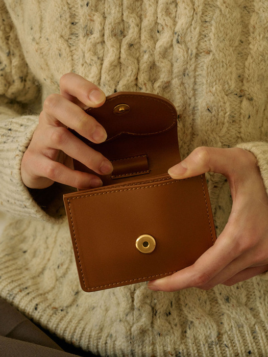 Heart wallet - Maple brown