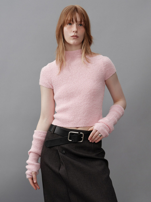 Short Sleeves Knit in Pink VK4SP066-72