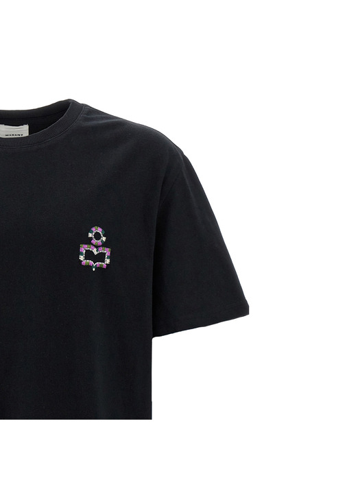 24SS 휴고 HUGO 자수 티셔츠 TS0149HB B1N02H 01BK