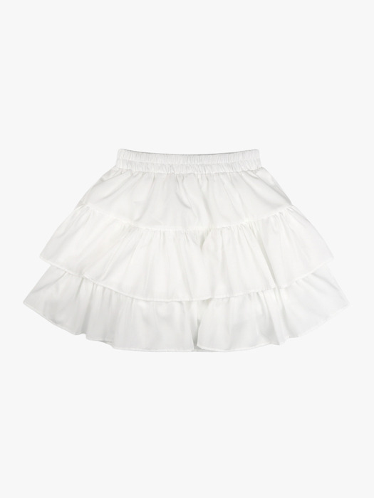 FAIRY TIERED SKIRT PANTS_IVORY
