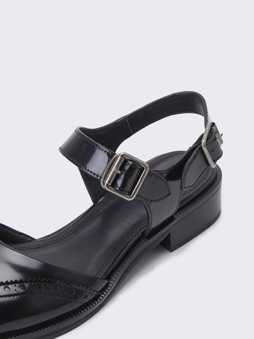 Oxford casual sandal(black)_DG2DS24005BLK