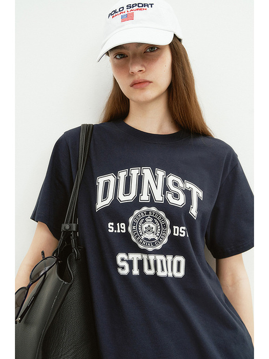 UNISEX CLASSIC LOGO T-SHIRT FRENCH NAVY_UDTS4B139N2