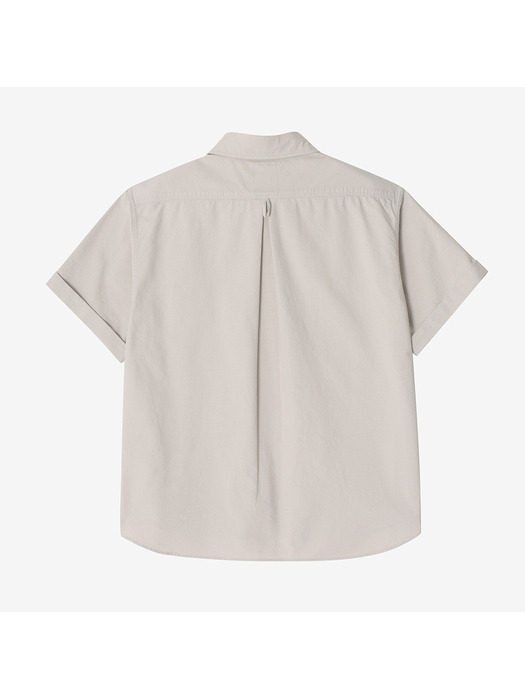 [본사정품] 단톤 여성 라운드 칼라 풀오버 숏슬리브 셔츠 (ECR)(ADTF2410283-ECR)