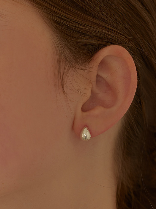 [6mm+10mm 진주귀걸이 증정] Teardrop fit earring