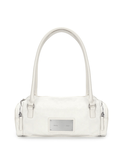 NYLON BOSTON BAG IN IVORY