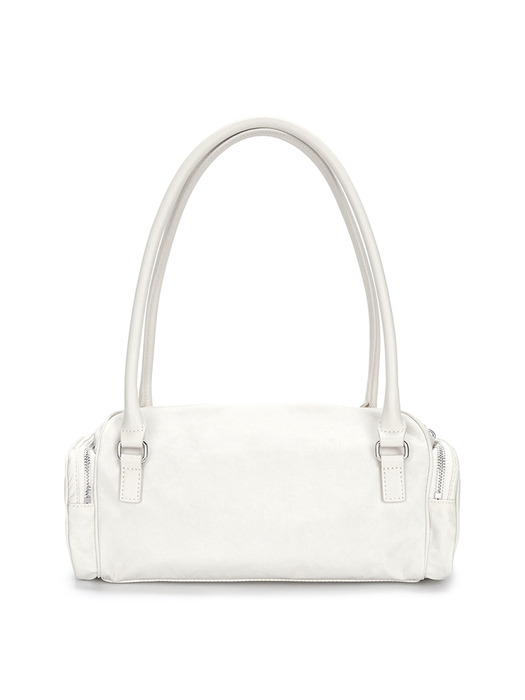 NYLON BOSTON BAG IN IVORY