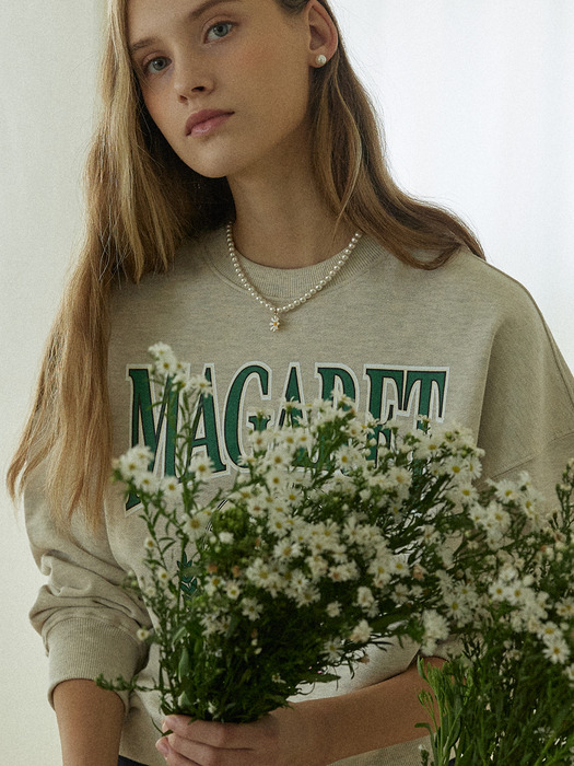 Margaret Artwork Sweatshirt - Oatmeal