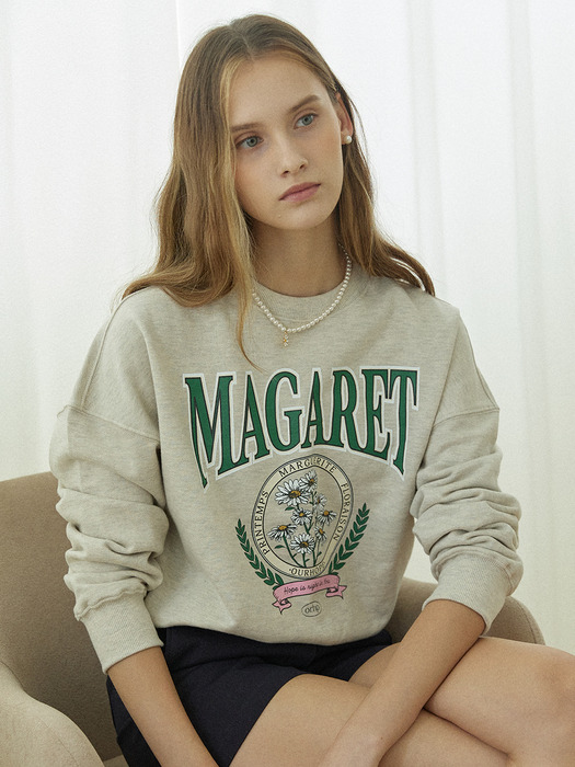 Margaret Artwork Sweatshirt - Oatmeal