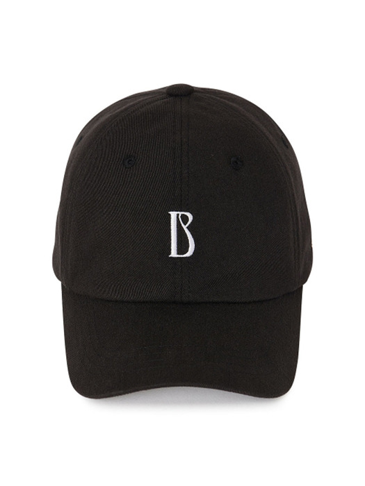 B Logo Tuxedo Black Ball Cap