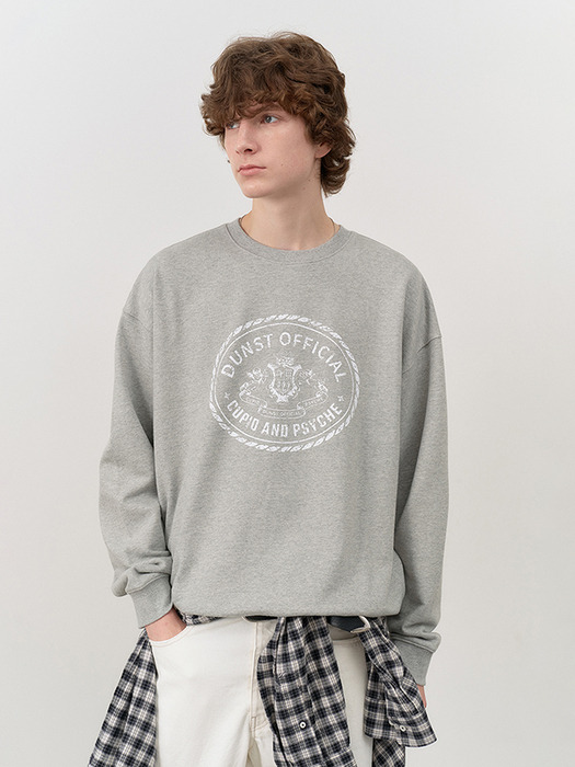 UNISEX CUPID CAMPUS SWEATSHIRT MELANGE GREY_M_UDTS4C102G2