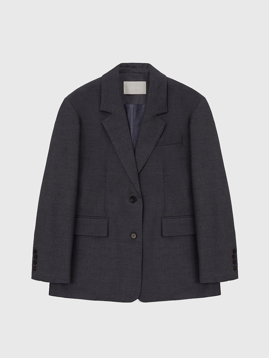 Wool Basic Single Breasted Jacket