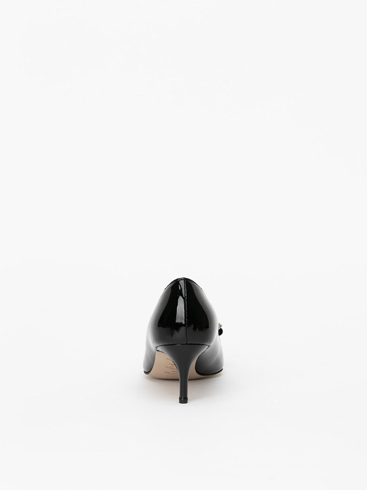 Antoinette Pumps in BLACK PATENT