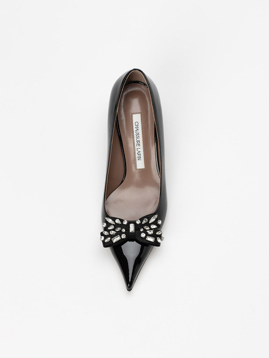 Antoinette Pumps in BLACK PATENT