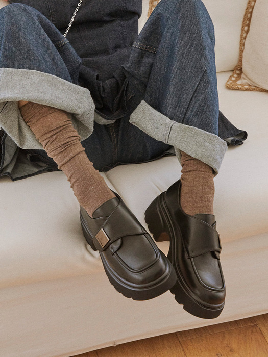 Monk Strape 플랫폼 로퍼 7cm -UA9029 (2color)