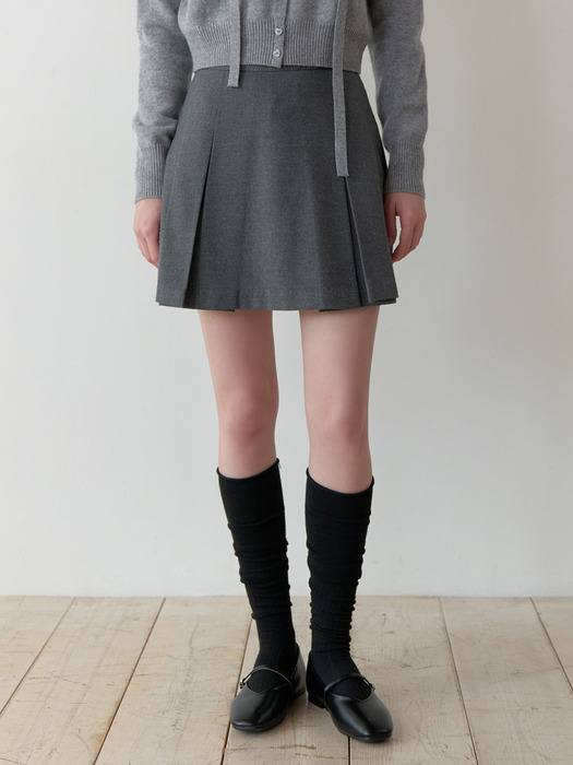 Lead mini skirt (gray)