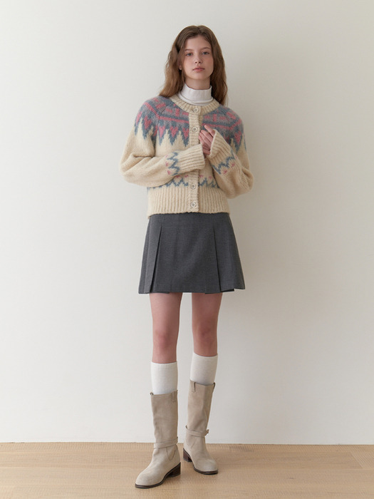 Lead mini skirt (gray)