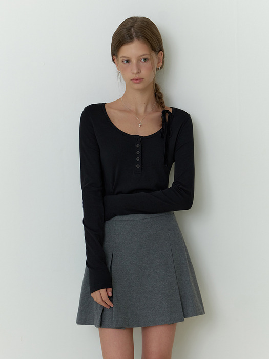 Lead mini skirt (gray)