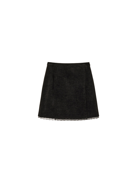 Lace Point Velvet Mini Skirt VC2499SK907M