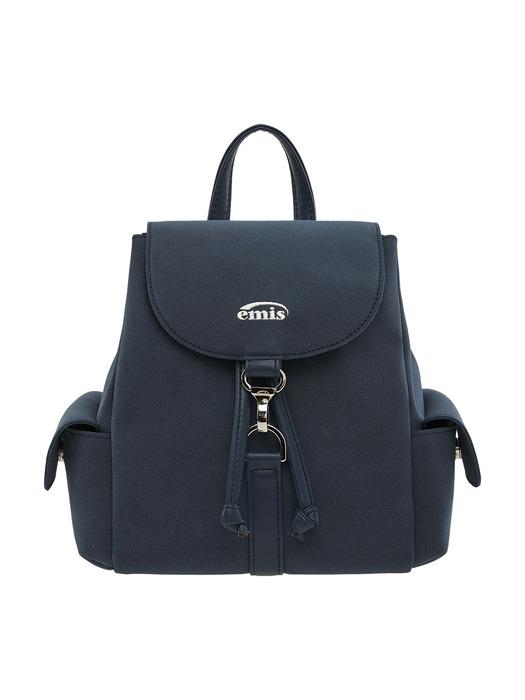 SUEDE BACKPACK-NAVY