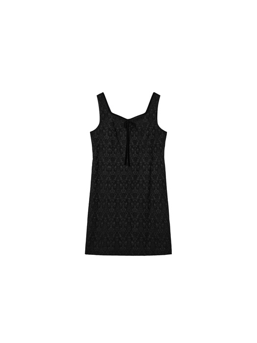 [연지 PICK] OTHEMENT Jacquard Black Mini Dress VC2499OP903M