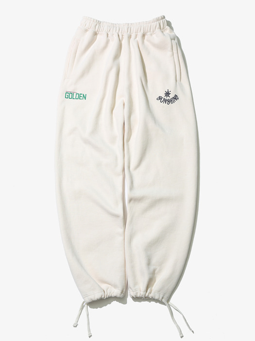 SunShine String Sweatpants Cream