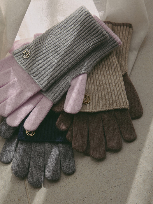 color-block warmer gloves-3color