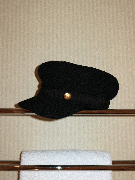 Marong Cap_Tweed Black