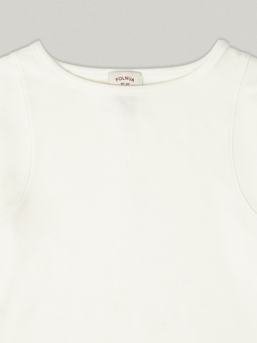 FOULARD LONG LAYERED T-SHIRT [IVORY]