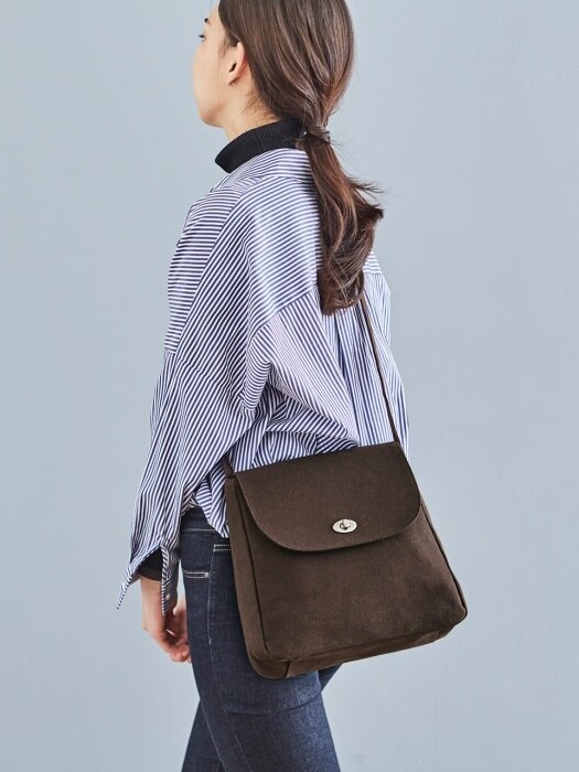 CANVAS FLAP SHOULDER (Deepbrown)