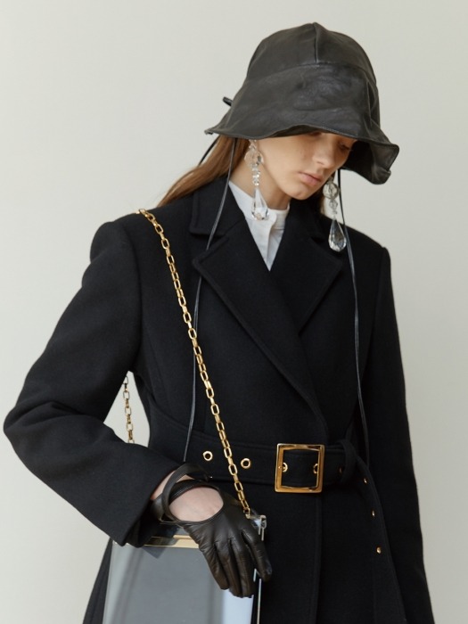 LEATHER HAT (BLACK)