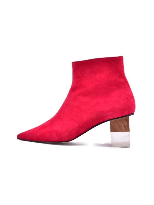 particular Stiletto wood Heel ( Red )