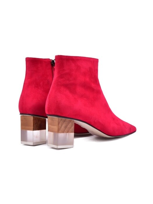 particular Stiletto wood Heel ( Red )