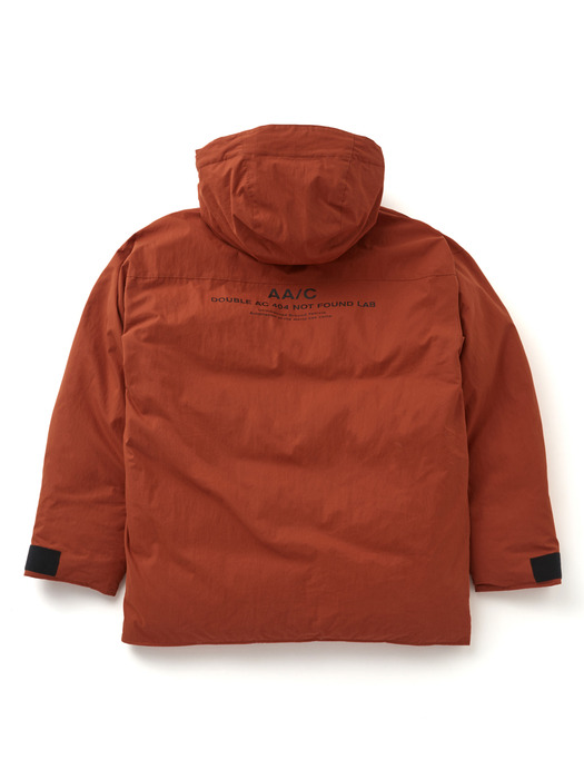 crease down jacket (orange)