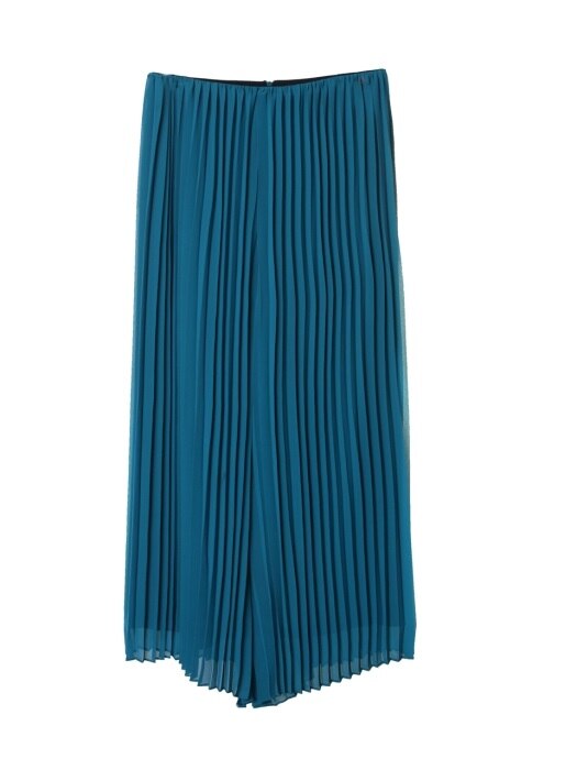 UWS-SS51 pleats wide skirt pants[blue]
