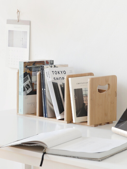 Natural Wood Bookshelf