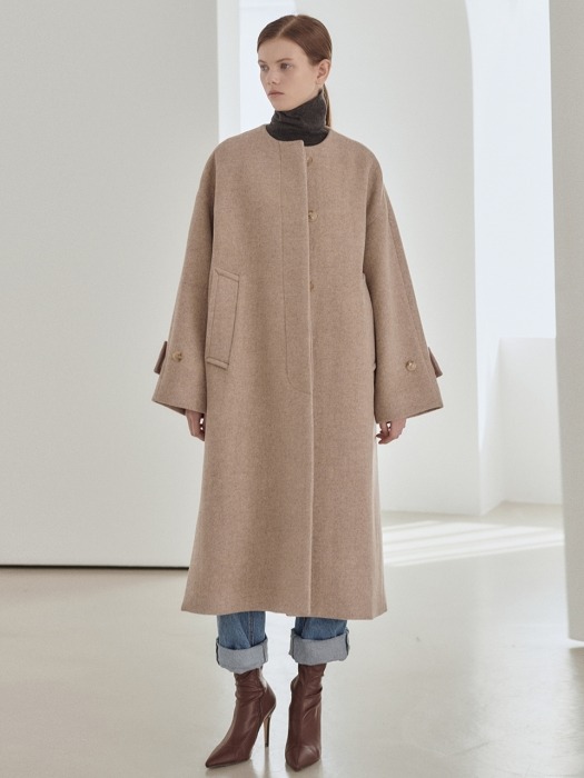 19WN collarless slit coat [O/BE]