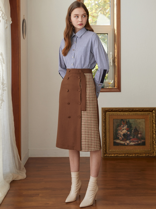 double check p wool skirt BR