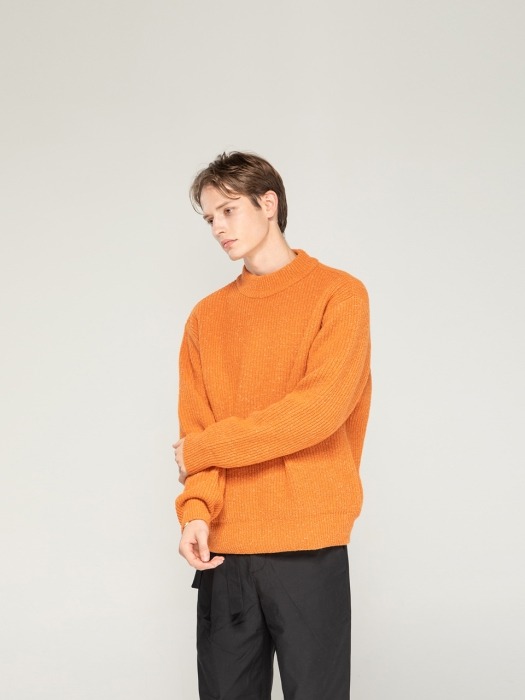 Silk Nep Sweater [ Mandarin Orange ]