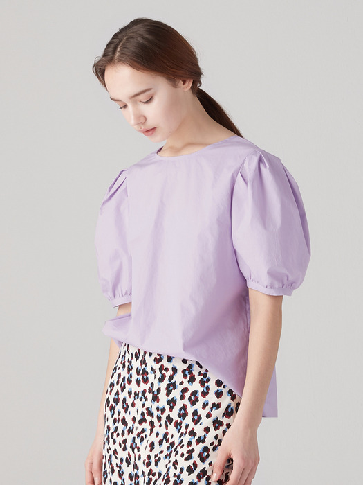 Back tied blouse - Lavender