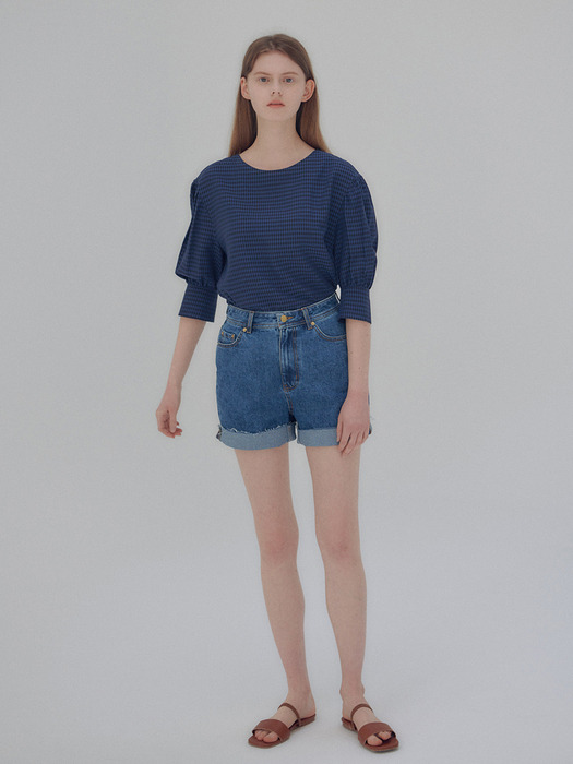 20N summer shirring blouse [NA]