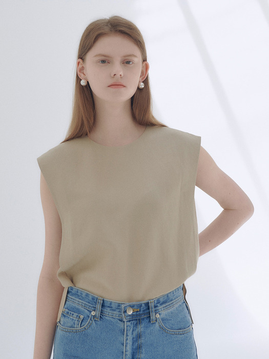 20N pleats sleeveless blouse [BE]