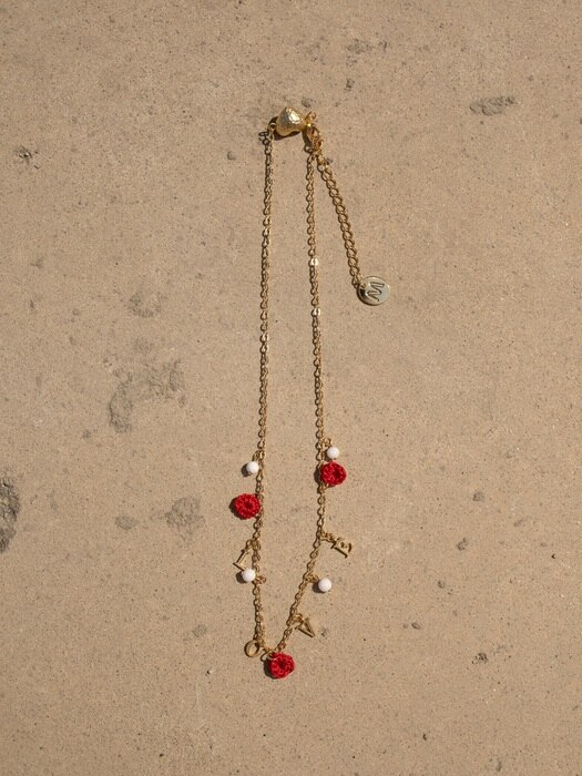 Love retro gold chain necklace