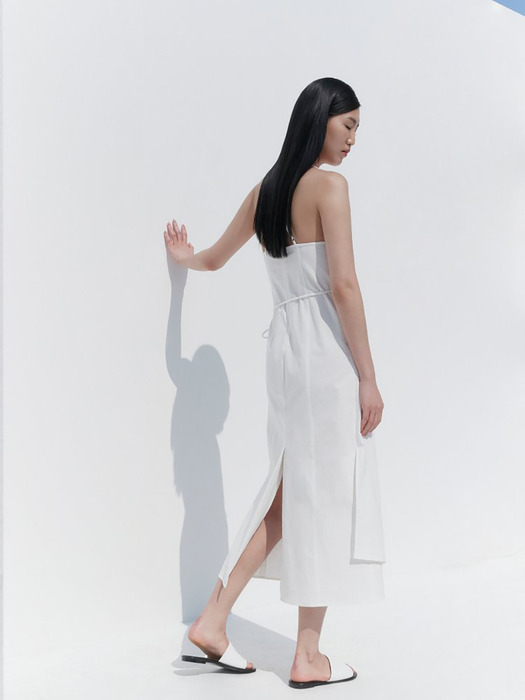 Sleeveless Wrap Dress - White (KE0671M011)