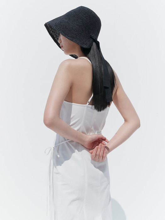 Sleeveless Wrap Dress - White (KE0671M011)