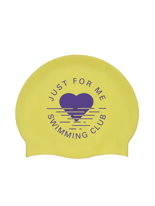 Heart Sunset Swim Cap (Lemon Yellow) 