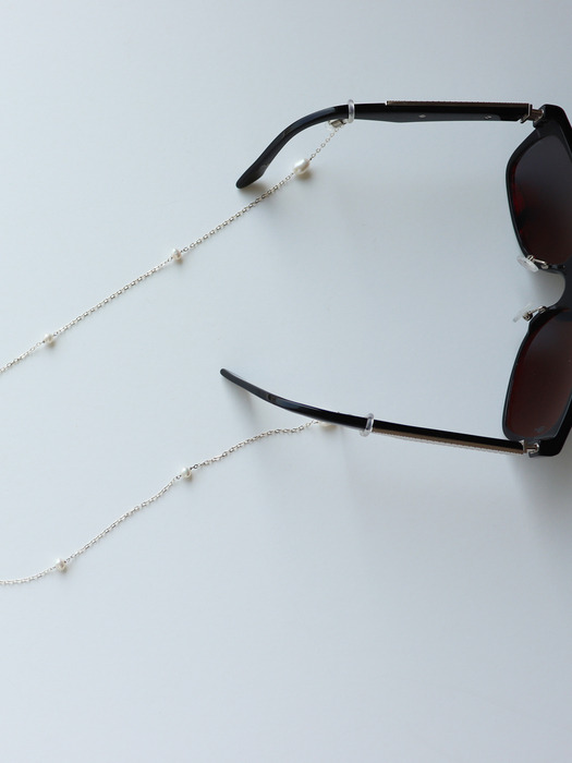 Glasses Chain with Pearl 실버 안경체인 (담수진주)