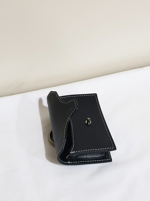 Leather Mini Bag O ring / Brown