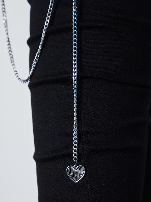 IN HEART PENDANT CHAIN (SILVER)